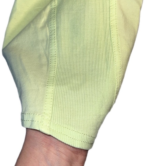 NWT Anthropologie Daily Practice Montauk V-Neck Mini Dress Wrap Lime M - Picture 13 of 13